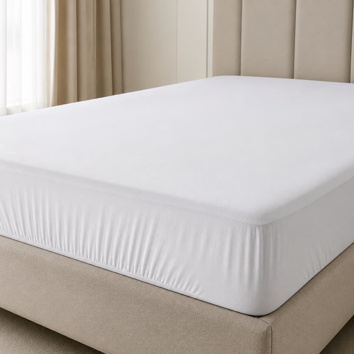 120×200 Mattress Protector – Water Proof Fitted – Polyester 130 GSM