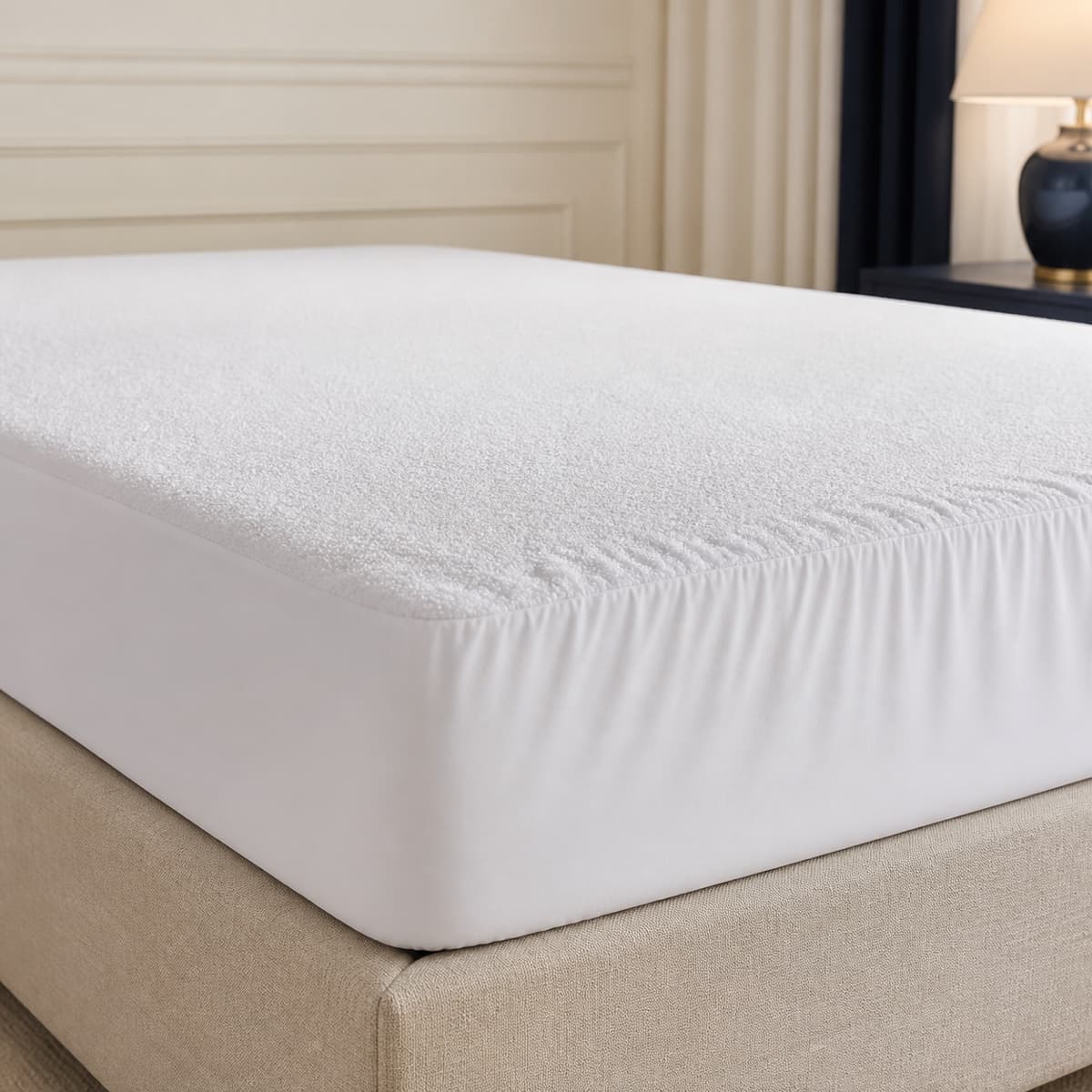 140×200 Mattress Protector – Water Proof Fitted – Terry Cotton 160 GSM